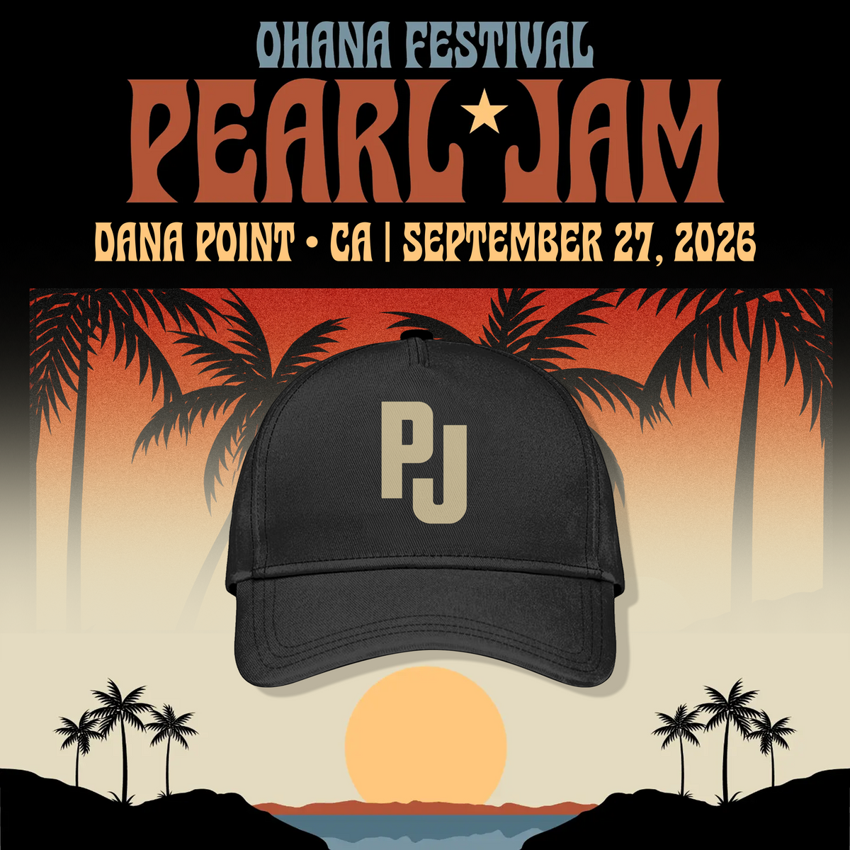 Pearl Jam Ohana Festival Dana Point 2026 Cap