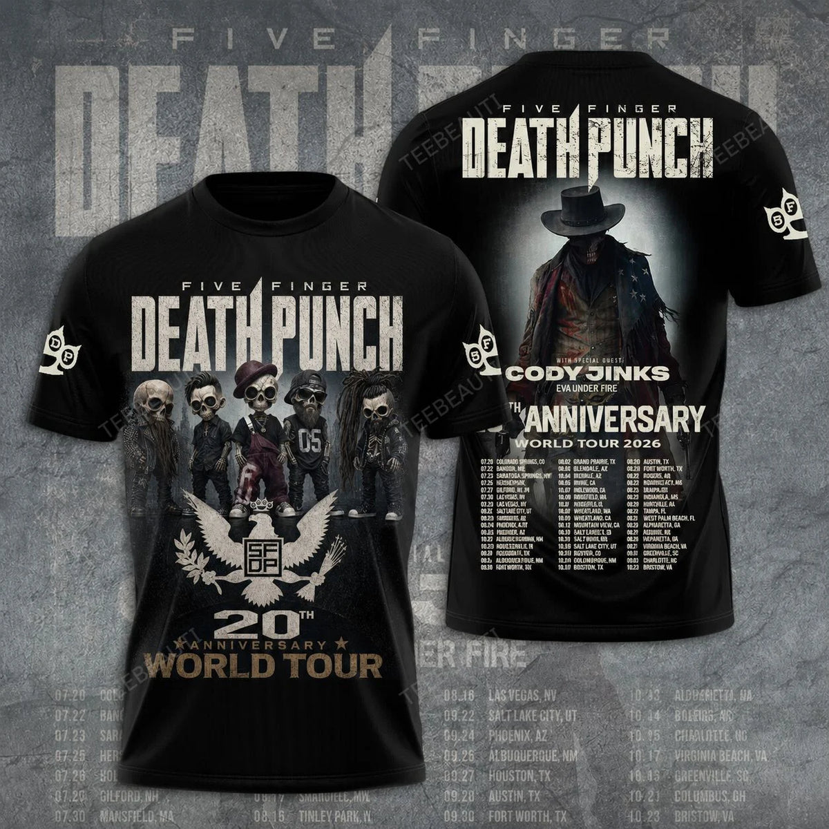 FFDP, 20th Anniversary World Tour 2026 Limited Edition T-Shirt 3
