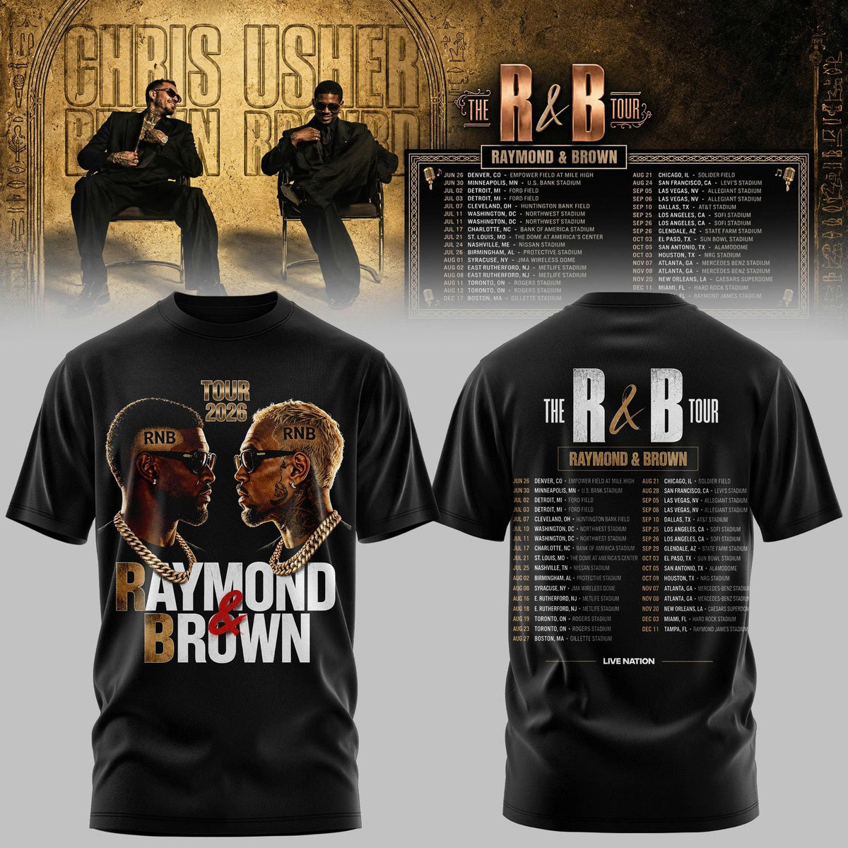 The R&B Tour 2026 T-shirt