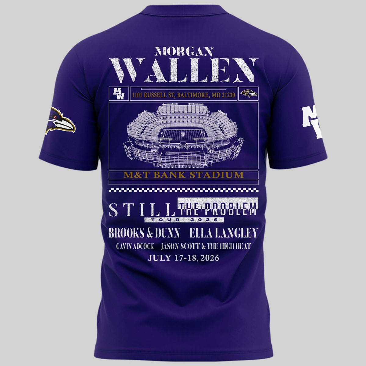 Special New Edition Baltimore Ravens x MW Tshirt 2026