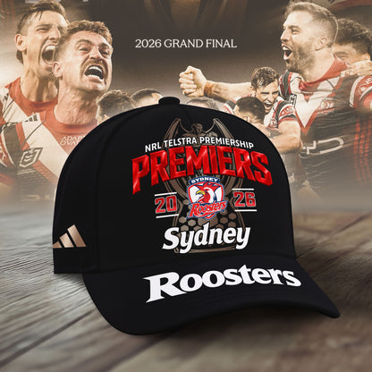 Limited Edition Sydney Roosters 2026 NRL Premiers Cap
