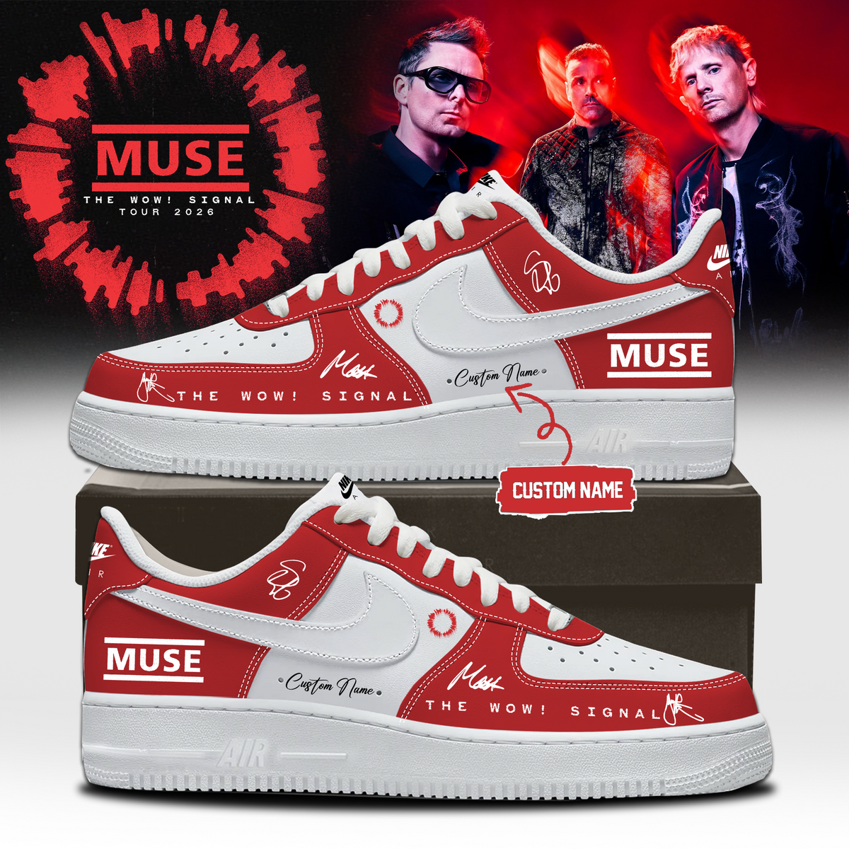 Muse The Wow! Signal Tour 2026 Limited Edition Signature – Shoes 6