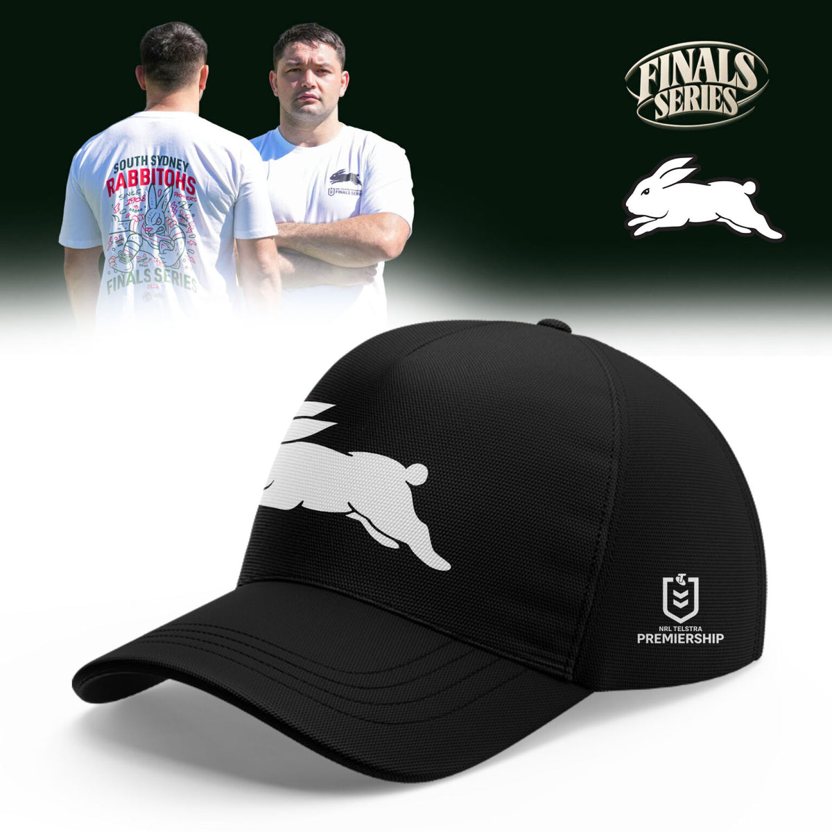 ….South Sydney Rabbitohs 2026 Final Series Limited Black Hoodie