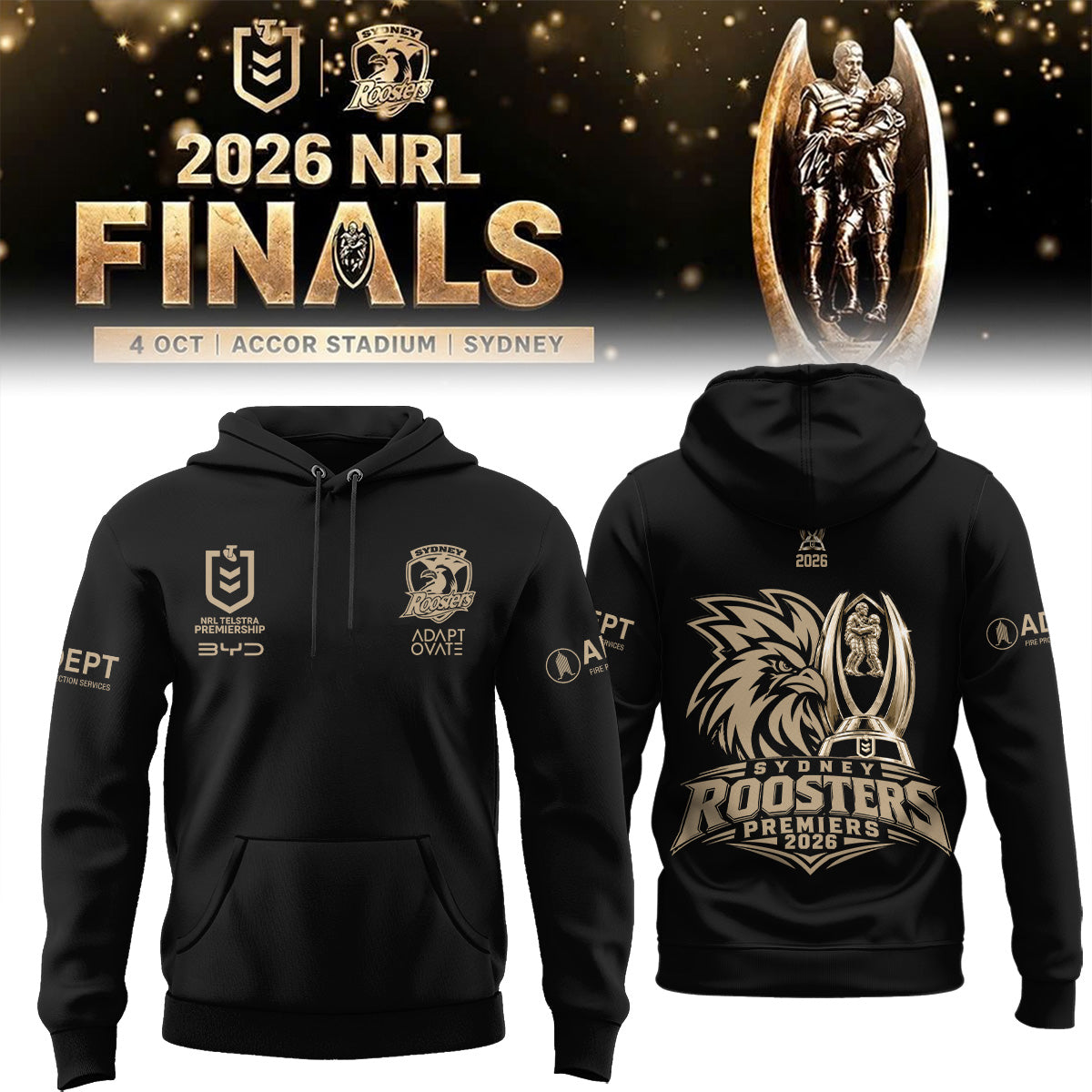 Sydney Roosters 🏆 NRL Premiers 2026 Hoodie