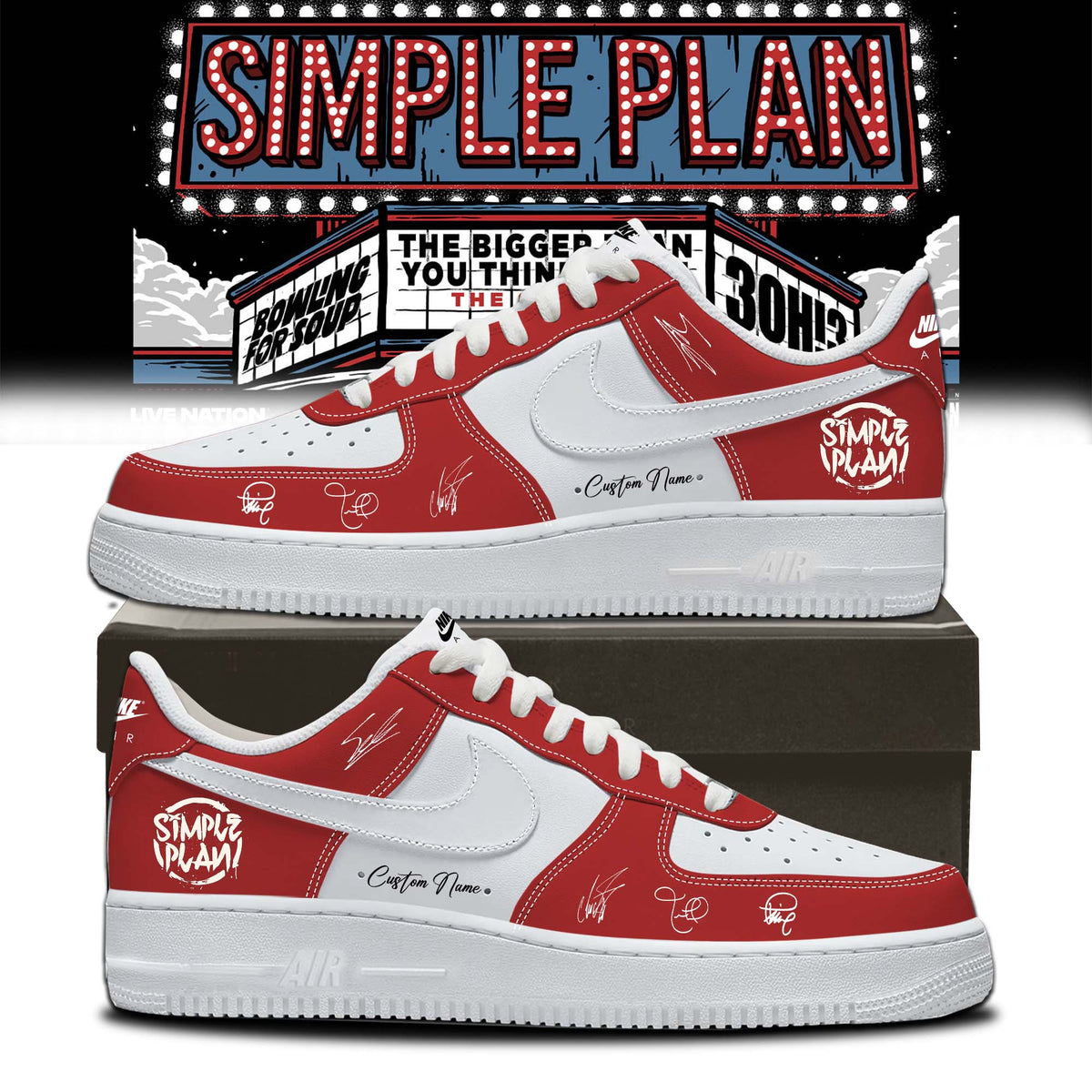 Simple Plan " The Bigger Than You Think! Tour " Shoes 3