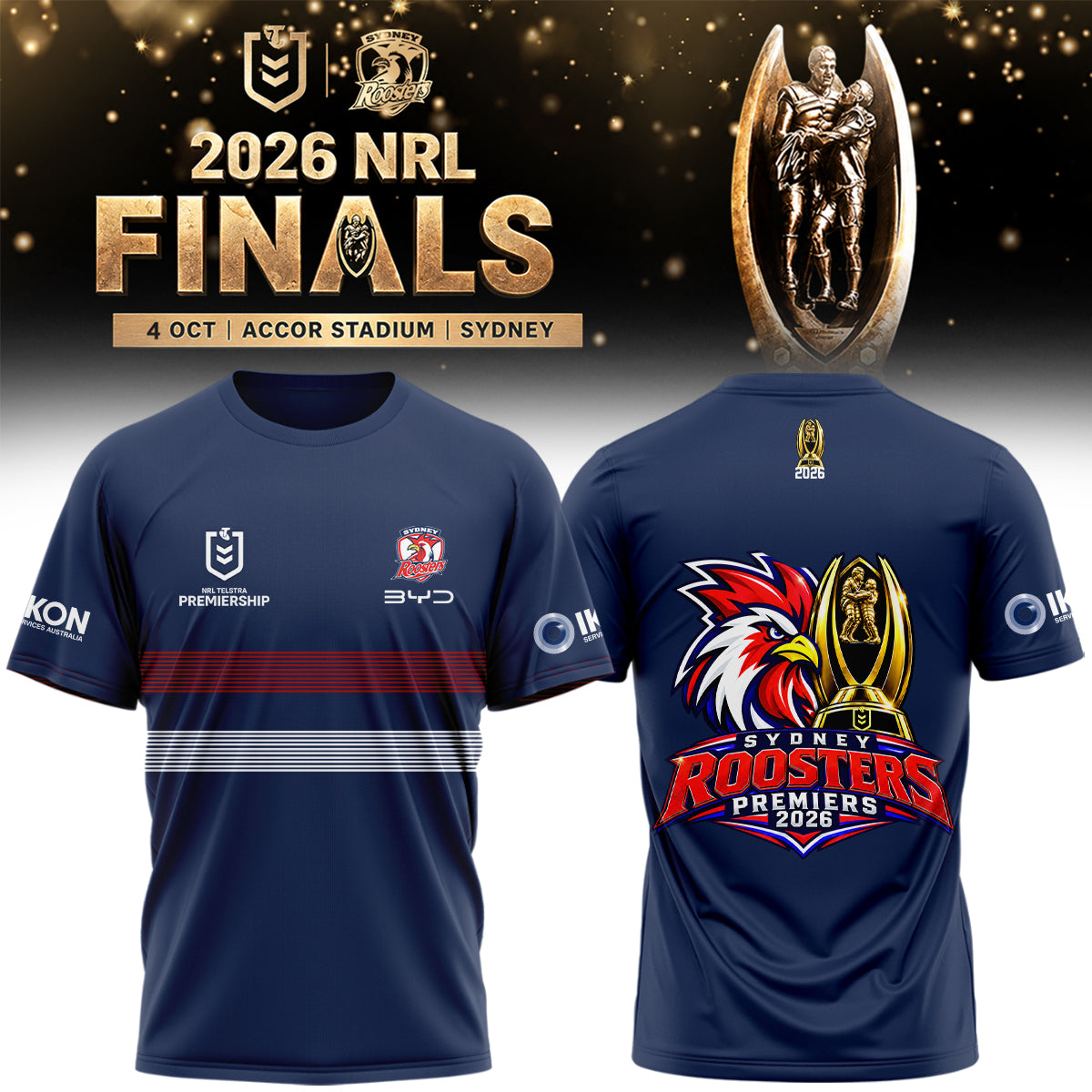 Sydney Roosters 🏆 NRL Premiers 2026 Tshirt