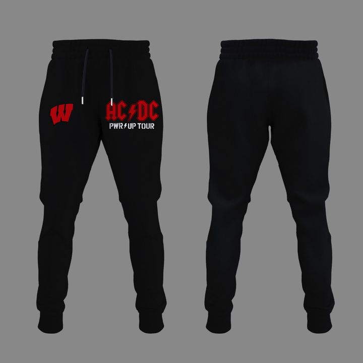 Special Hoodie AC/DC x Wisconsin Badgers Football - Power Up Tour 2026 Hoodie