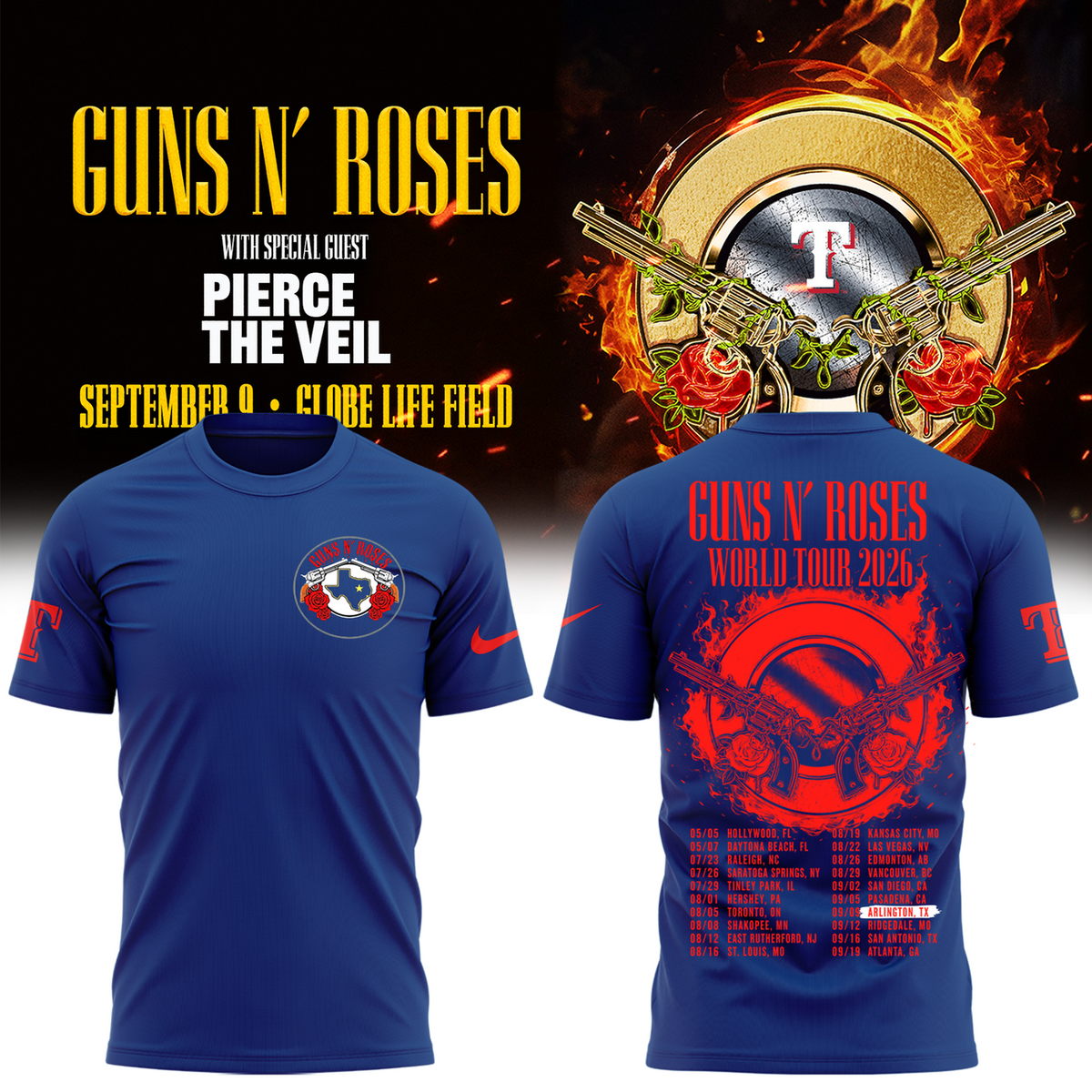 North America: Summer 2026, Globe Life Field T-shirt