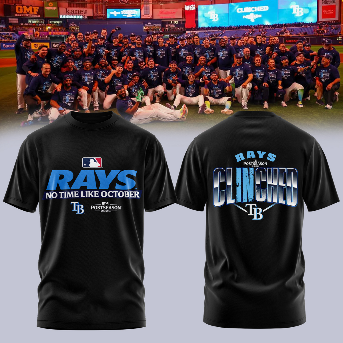 Tampa Bay Rays Shop 2026 Postseason Clinched – Tshirt