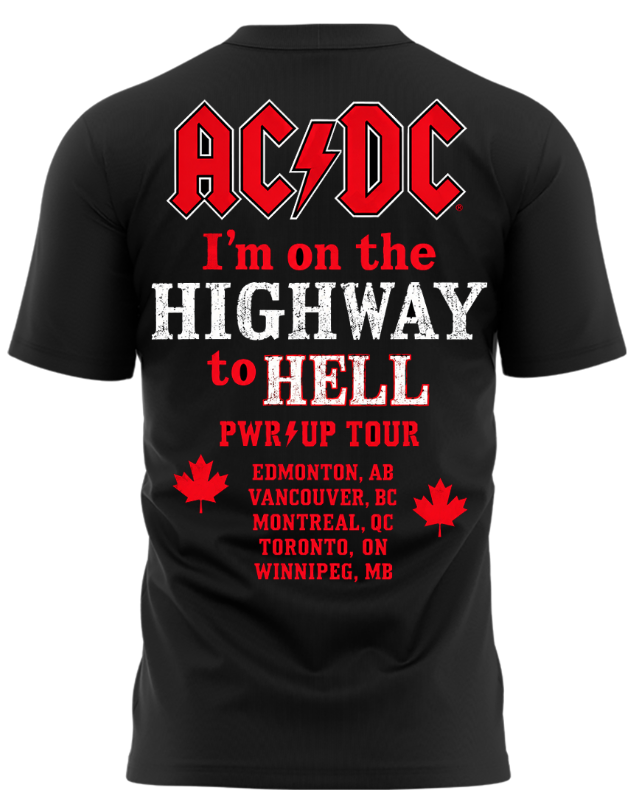 AC/DC Highway to Hell PWR UP Tour 2026 Limited Edition T-Shirt