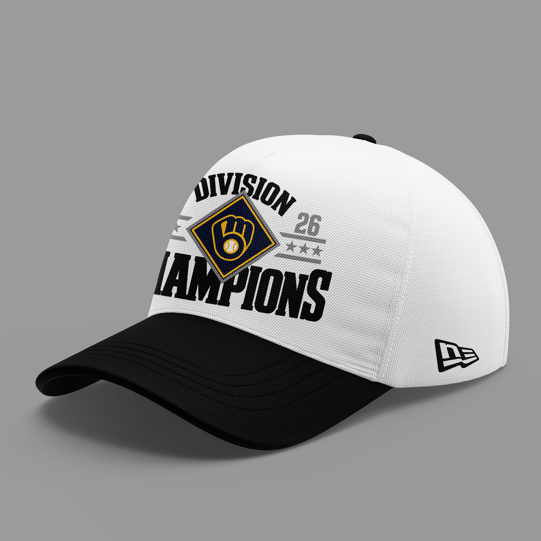 Milwaukee Brewers Fanatics 2026 NL Central Division Champions Locker Room T-Shirt - NavyMilwaukee Brewers Fanatics 2026 NL Central Division Champions Locker Room T-Shirt - Navy