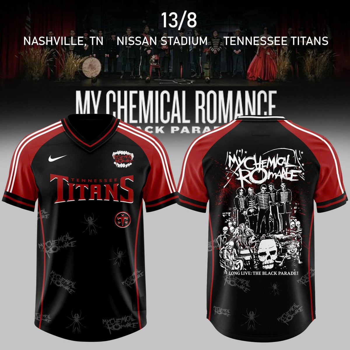 My Chemical Romance The Black Parade 2026 Jersey