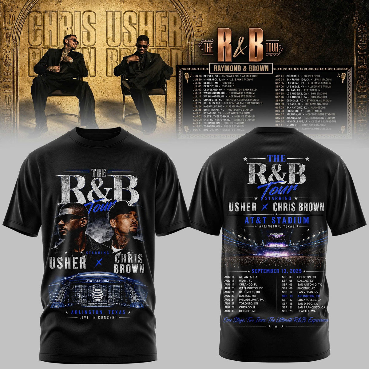 The R&B Tour 2026 T-shirt
