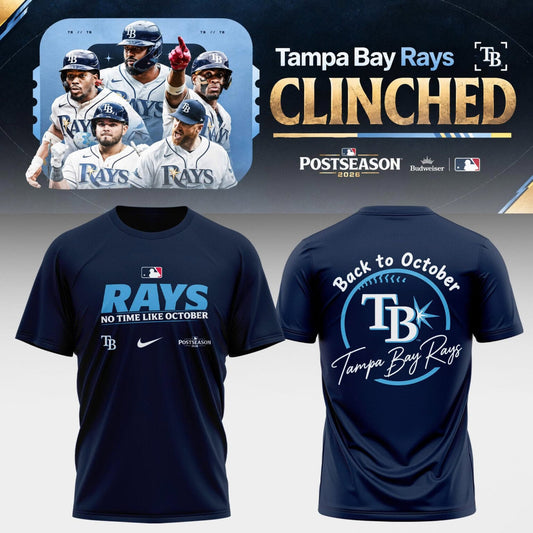Tampa Bay Rays Shop 2026 Postseason Clinched – Tshirt