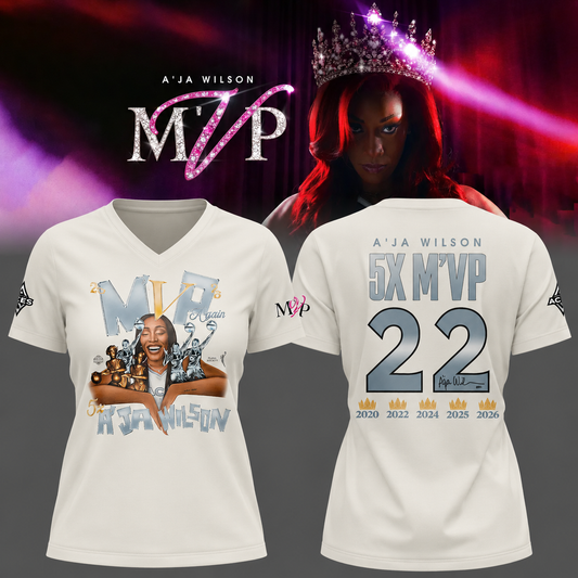 Limited edition A’ja Wilson 5X M'VP V-neck