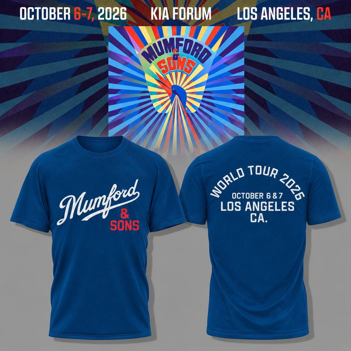 Limited Edition Prizefighter, CA Tour 2026 T-shirt