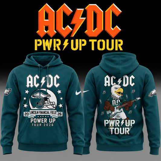 01. AC/DC x Philadelphia Eagles - POWER UP TOUR 2026 Hoodie