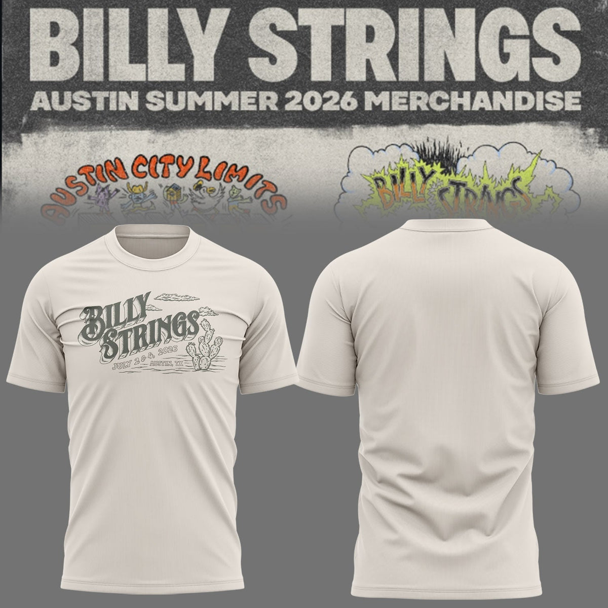 Limited Edition Billy Strings tour 2026 tshirt 17