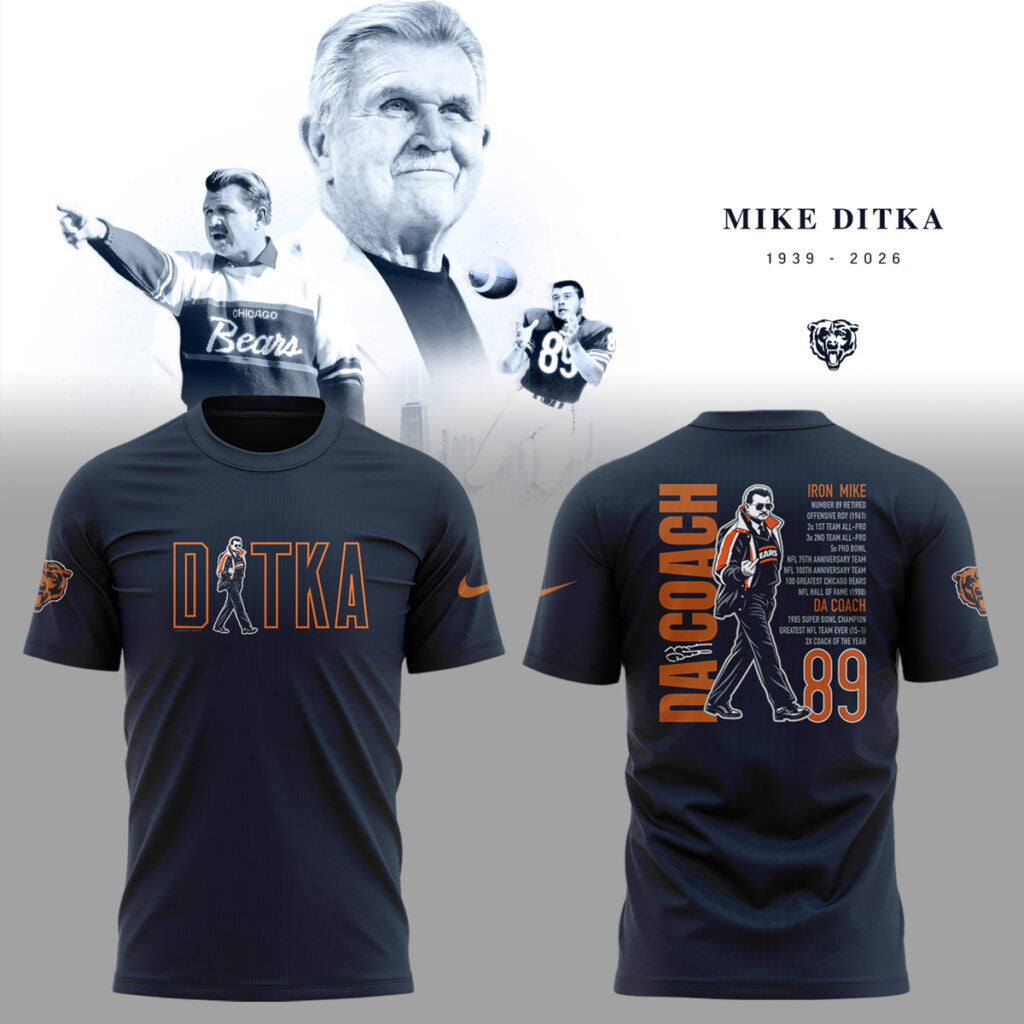 Mike Ditka Forever T-shirt -Black