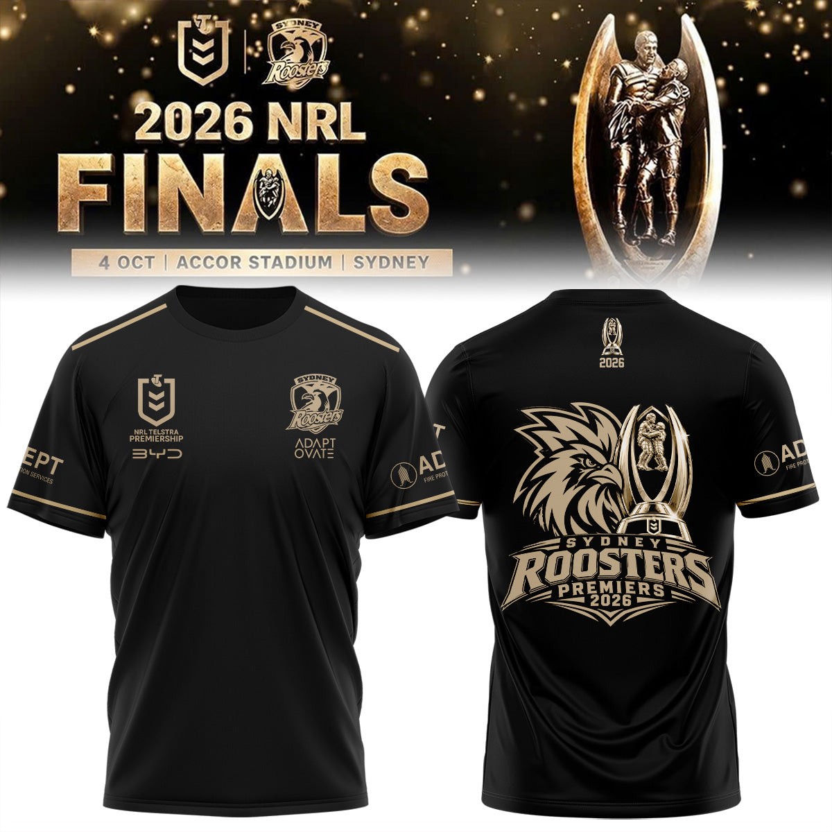 Sydney Roosters 🏆 NRL Premiers 2026 T-shirt