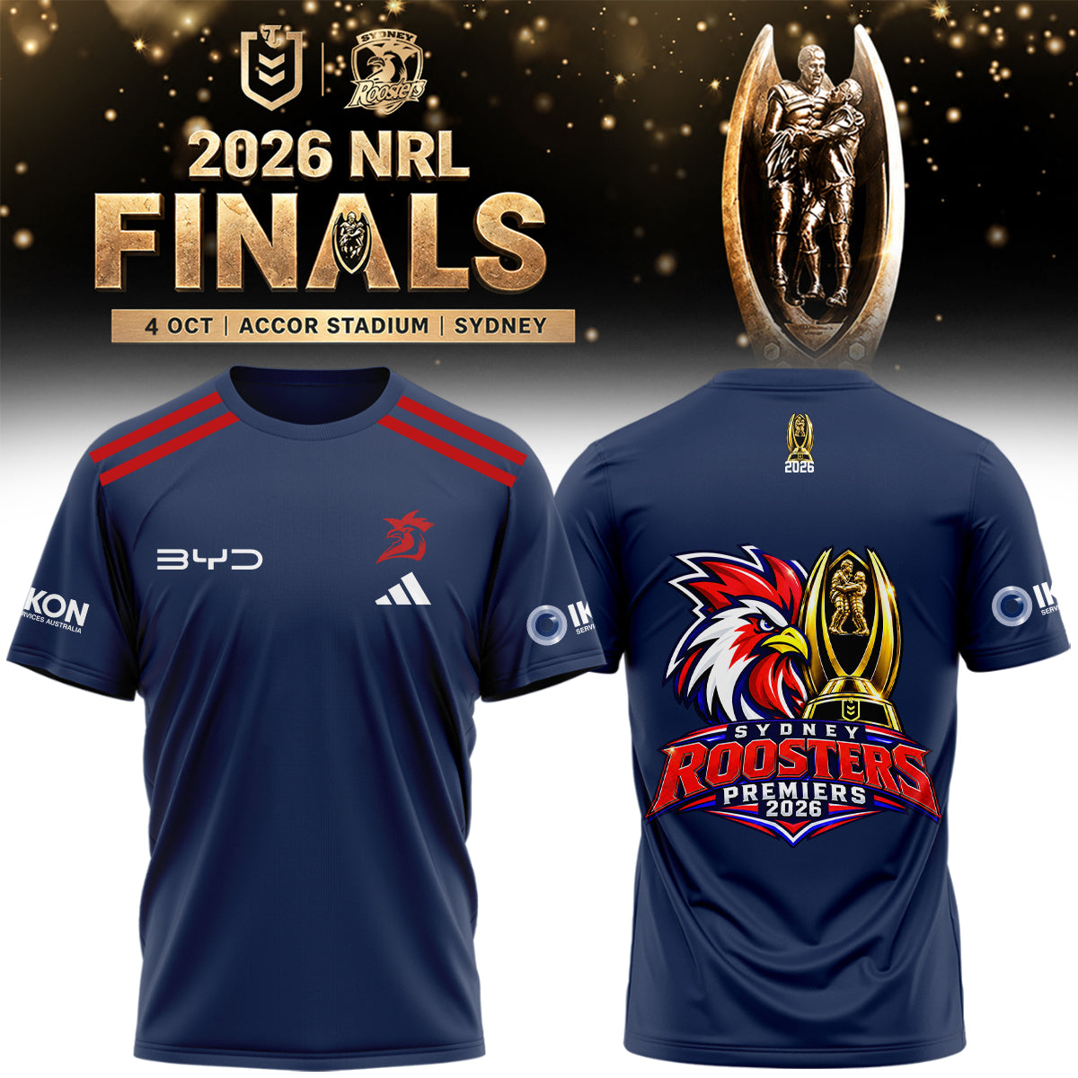 Sydney Roosters 🏆 NRL Premiers 2026 T-shirt