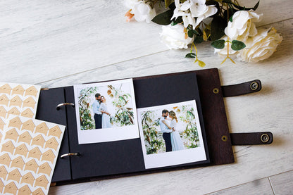 Personalized Wooden Photo Album: Wedding, Travel Adventure Album
