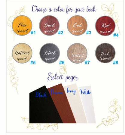 Personalized Wooden Photo Album: Wedding, Travel Adventure Album