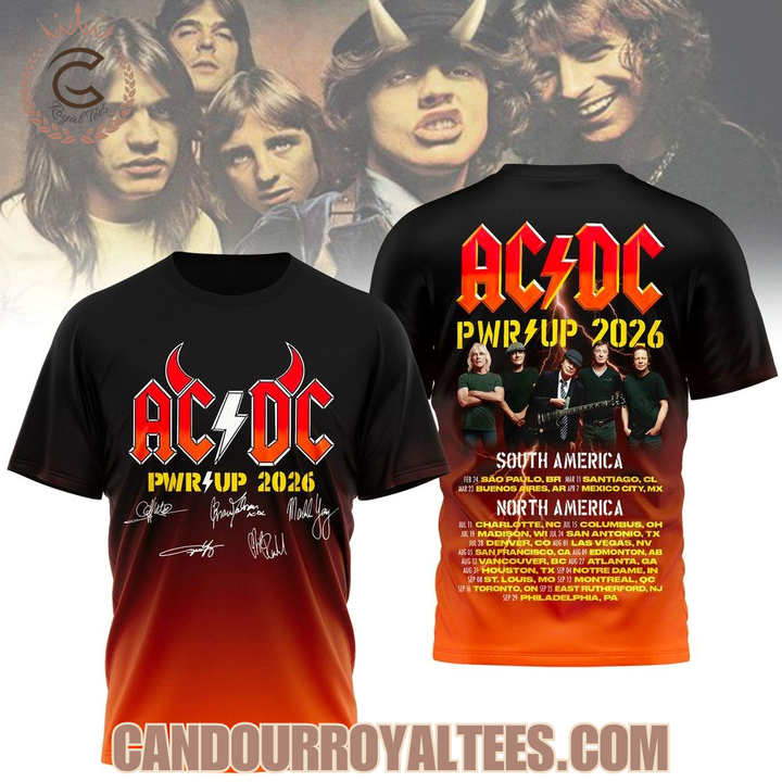 AC/DC North America Power Up Tour 2026 T-Shirt