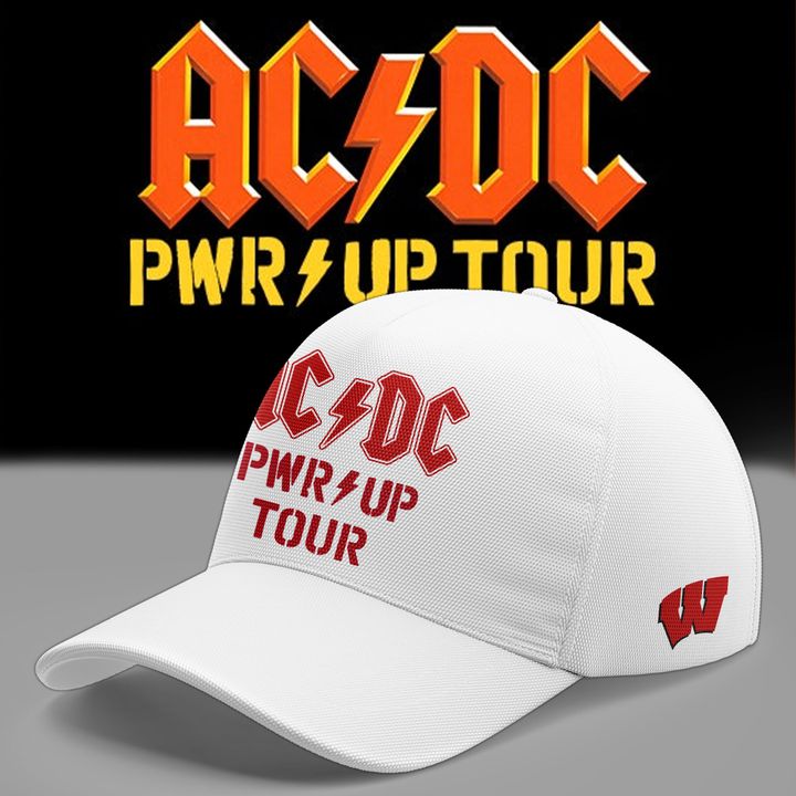 Exclusive Tshirt AC/DC x Wisconsin Badgers Football - Power Up Tour 2026 T-Shirt