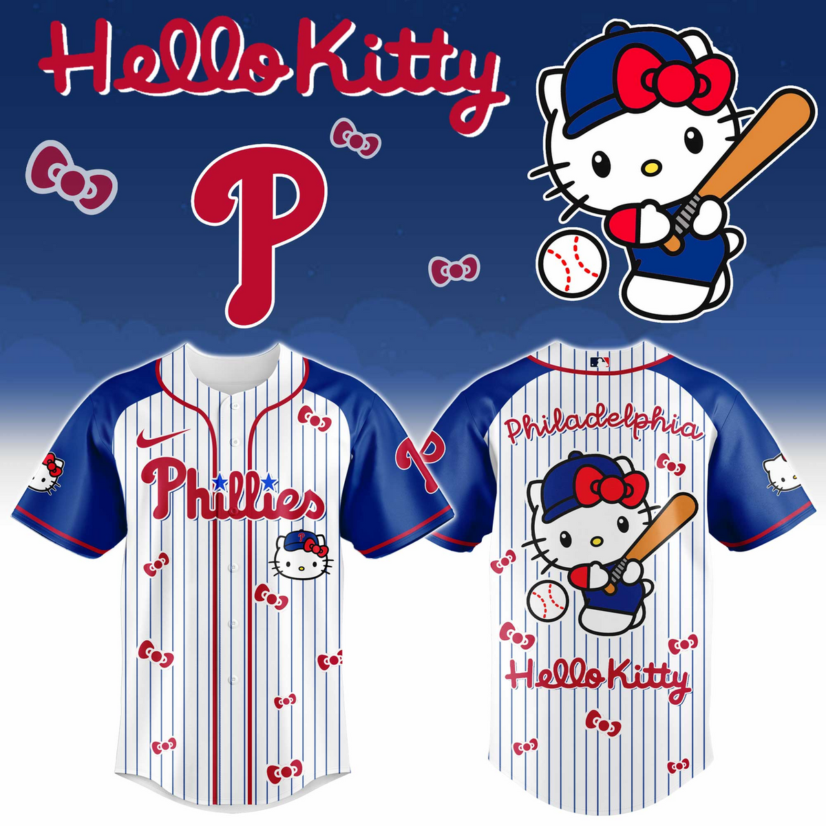 Philadelphia Phillies 2026 Hello Kitty Night Baseball Jersey 04