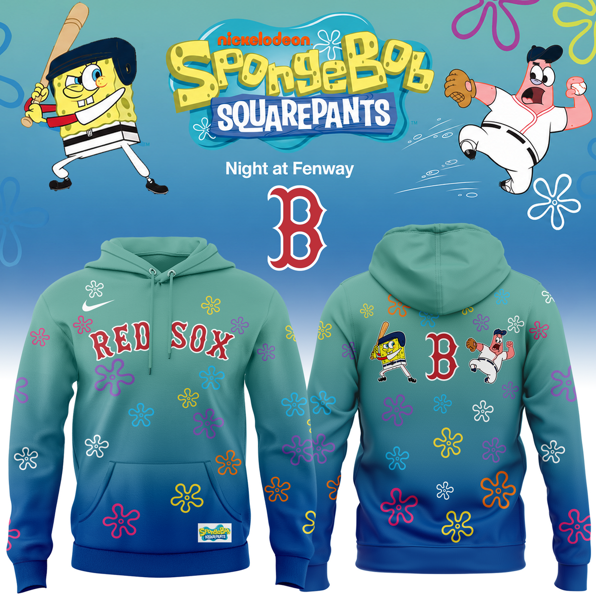 Red Sox x SpongeBob SquarePants Night at Fenway Hoodie