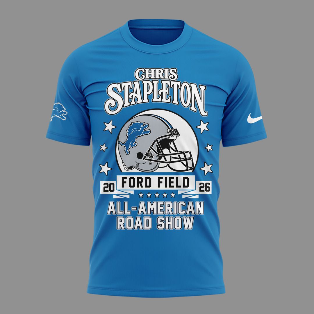 01. New Shirt Chris Stapleton x Detroit Lions - All American Road Show T-Shirt