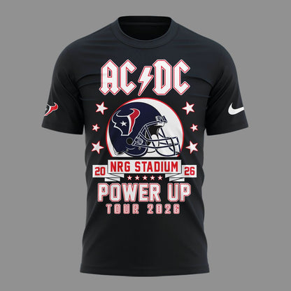 001. Newest Shirt AC/DC x Houston Texas - Power Up Tour 2026 T-Shirt