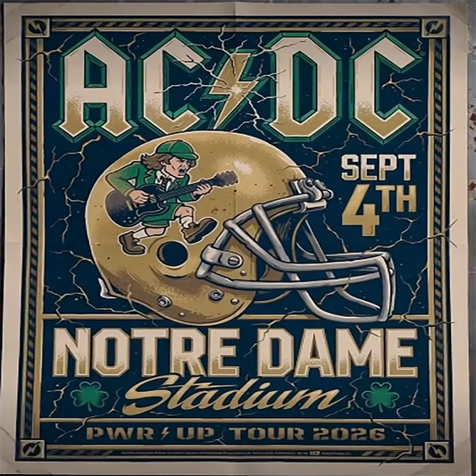 01.07. Poster AC/DC Live From Notre Dame Stadium - Power Up Tour 2026 Poster