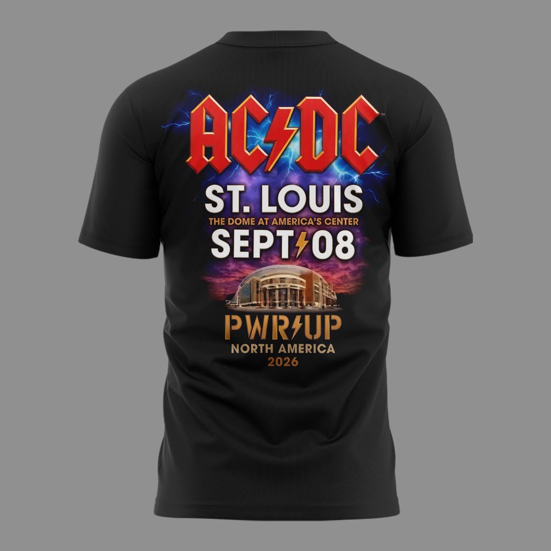 01. AC/DC - Exclusive St. Louis Event Shirt - Power Up Tour 2026 T-Shirt