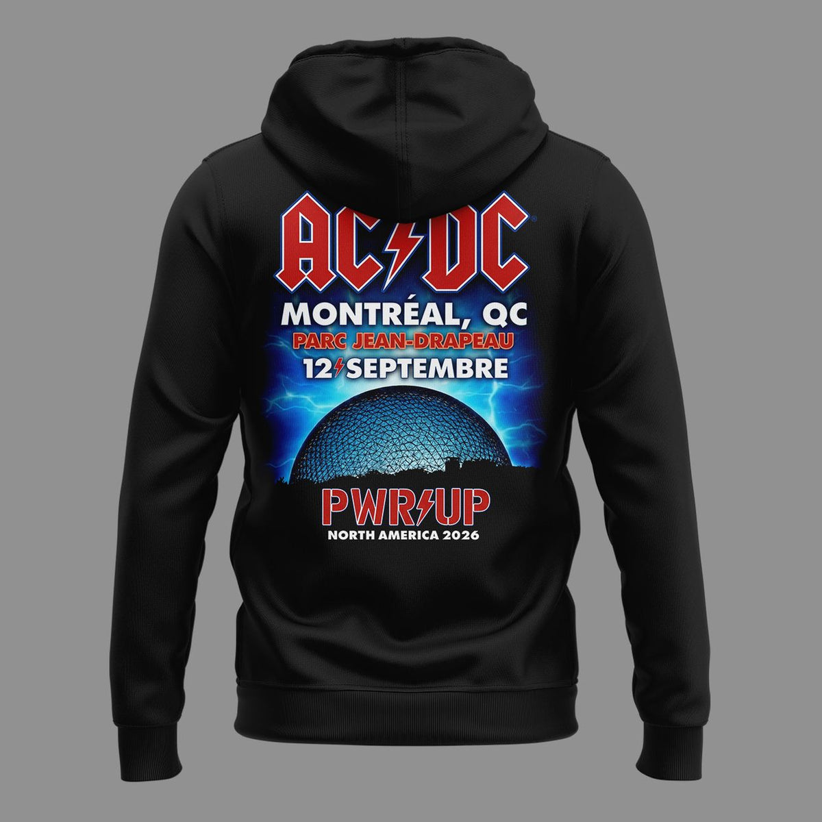 Black Hoodie - Exclusive Montreal Event - Power Up Tour 2026 Hoodie