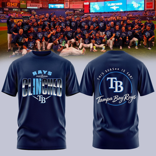 Tampa Bay Rays Shop 2026 Postseason Clinched – Tshirt
