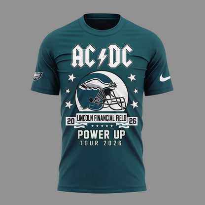 01. AC/DC x Philadelphia Eagles - POWER UP TOUR 2026 T-Shirt