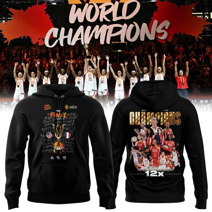 02.24. USA Women’s Basketball World Champions 2026 T-Shirt – Berlin Final Victory Hoodie