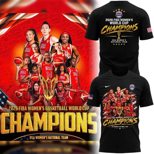 09.USA Basketball 2026 FIBA WOMEN’S WORLD CUP CHAMPIONS T-shirt