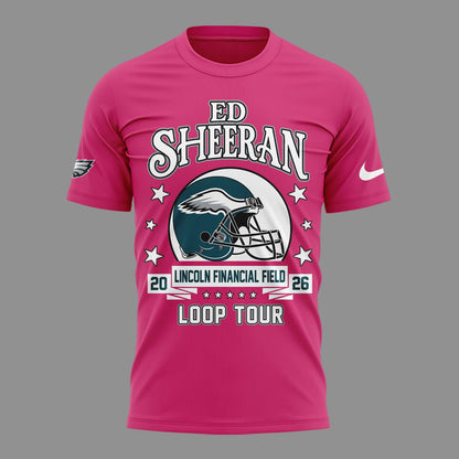 18. Perfect Shirt Ed Sheeran - Loop Tour 2026 x Philadelphia Eagles Mascots T-Shirt