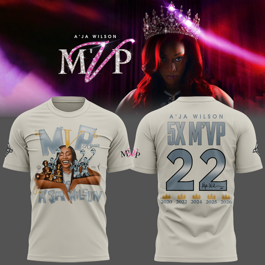 Limited edition A’ja Wilson 5X M'VP T-shirt
