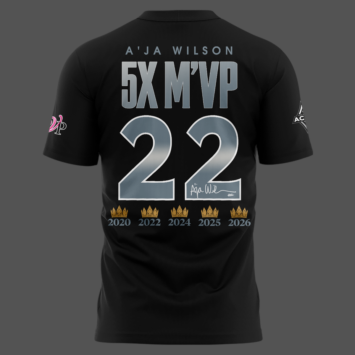 Limited edition A’ja Wilson 5X M'VP T-shirt