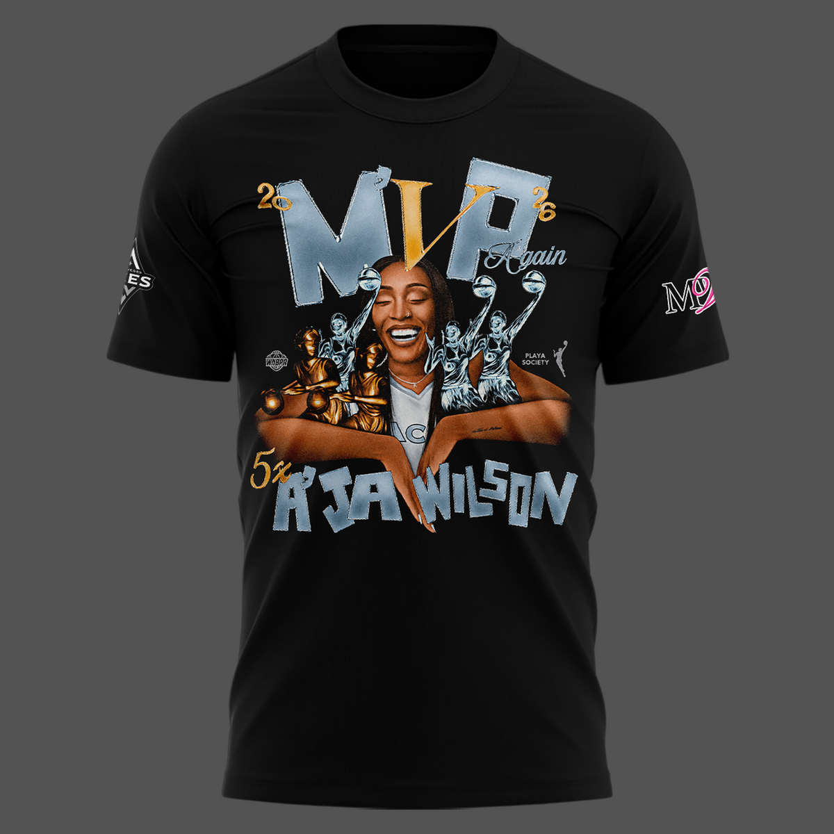 Limited edition A’ja Wilson 5X M'VP T-shirt