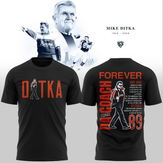 Mike Ditka Forever T-shirt -Black