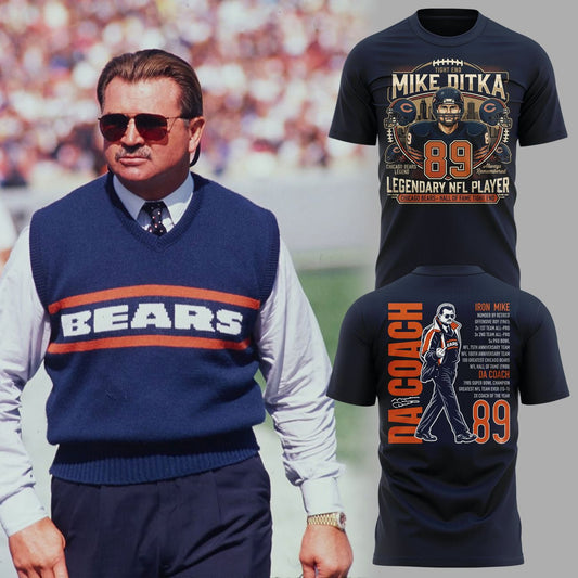 001. Mike Ditka - Remembering a Legend - Paying Tribute to Da Coach T-Shirt