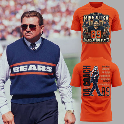 003. Mike Ditka Chicago Bears - Remembering a Legend - Paying Tribute to Da Coach T-Shirt