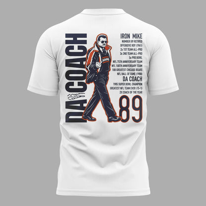 005. White Shirt Remembering a Legend Mike Ditka Chicago Bears - Paying Tribute to Da Coach T-Shirt