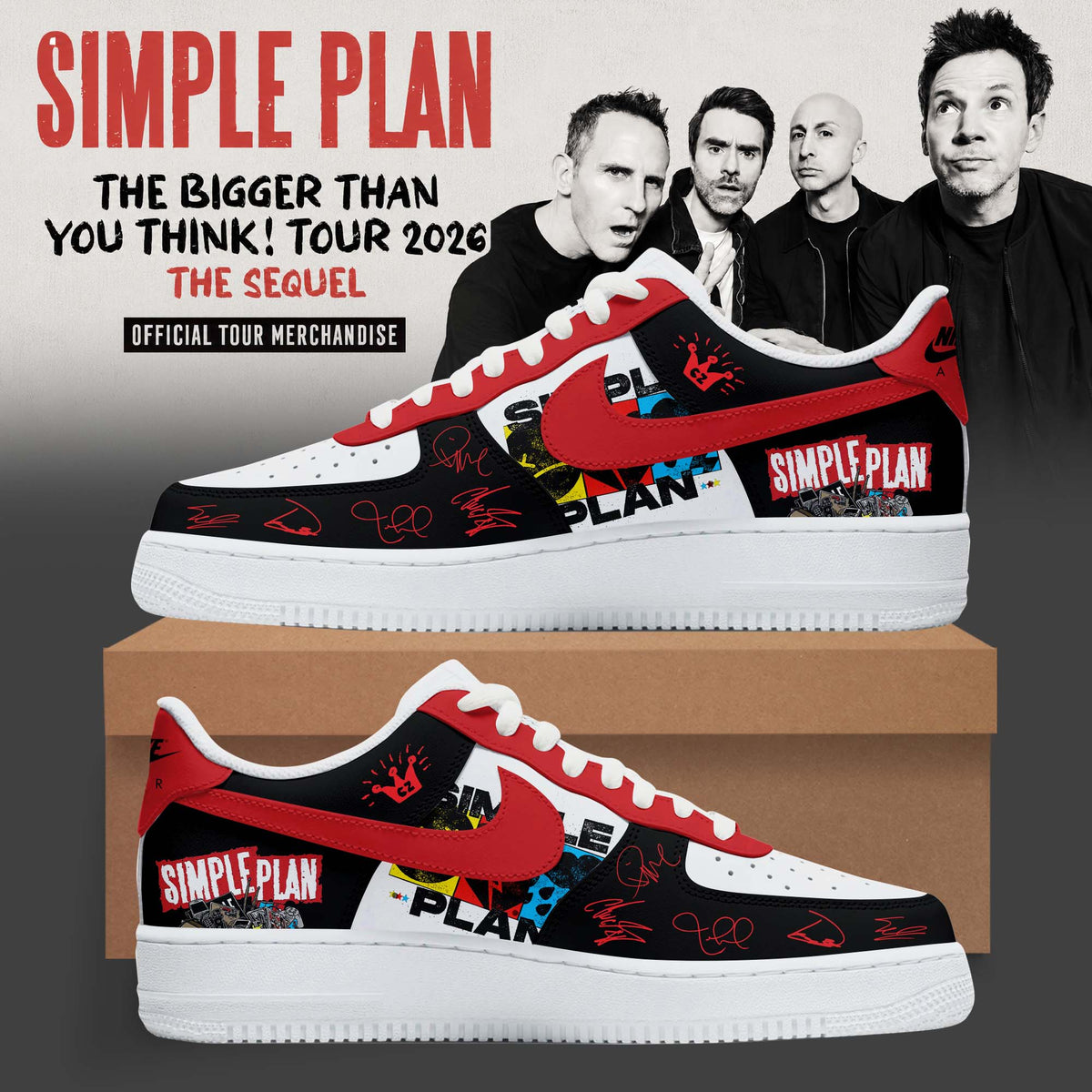 The Bigger Than You Think Tour 2026 Custom 3D Graphic Sneakers – Streetwear Edition