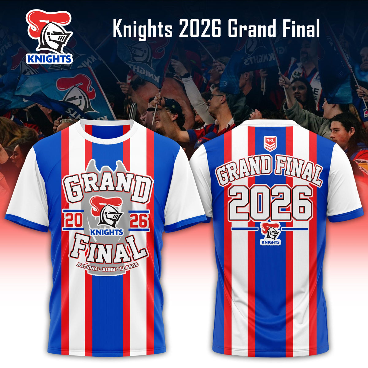 , Newcastle Knights 2026 Grand Final Tshirt Limited Edition 02